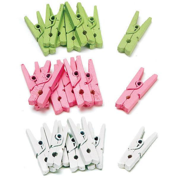 Mini Wooden Clips