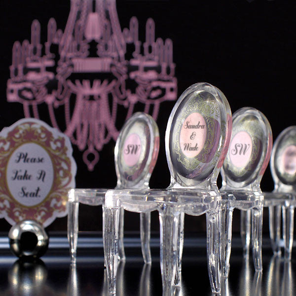Miniature Clear Acrylic Phantom Chairs