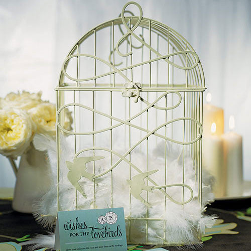 Modern Decorative Birdcage with Birds in Flight