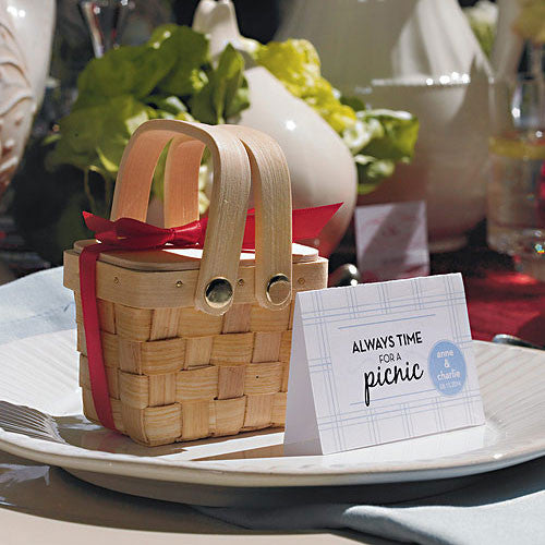 Miniature Woven Picnic Basket